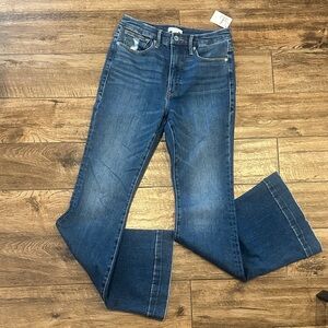 👖 Good American Flare Jeans Women’s Size 10 NWT Medium Wash Denim